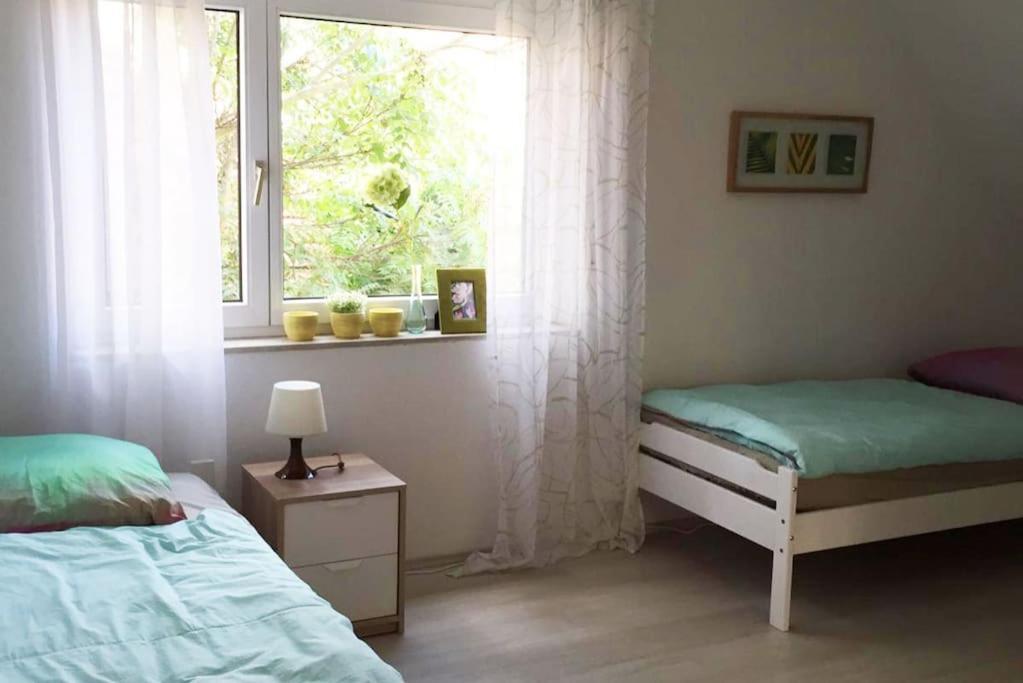 22B Grosse Wohnung Mit Balkon, Smarttv Und Wlan Korb Zewnętrze zdjęcie